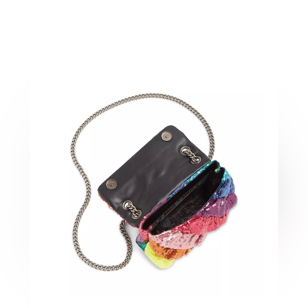 KURT GEIGER LONDON Kensington Mini Sequin Ruffles Crossbody - Picture 6 of 7
